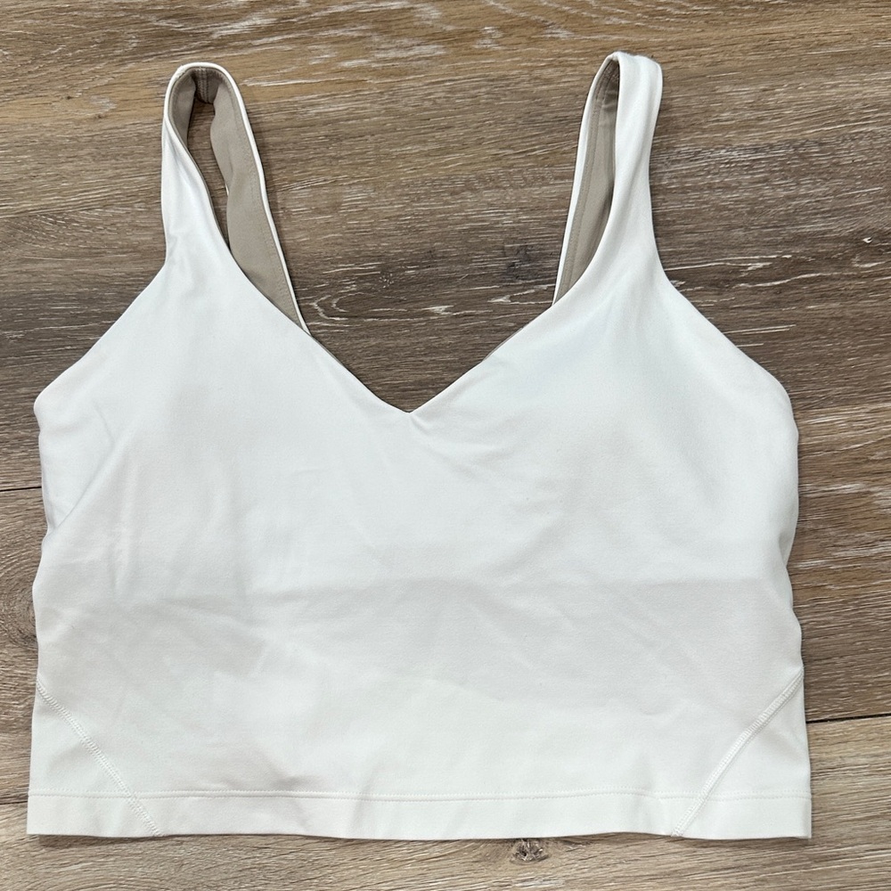 Like New! Classic Lululemon White Athletic Top
